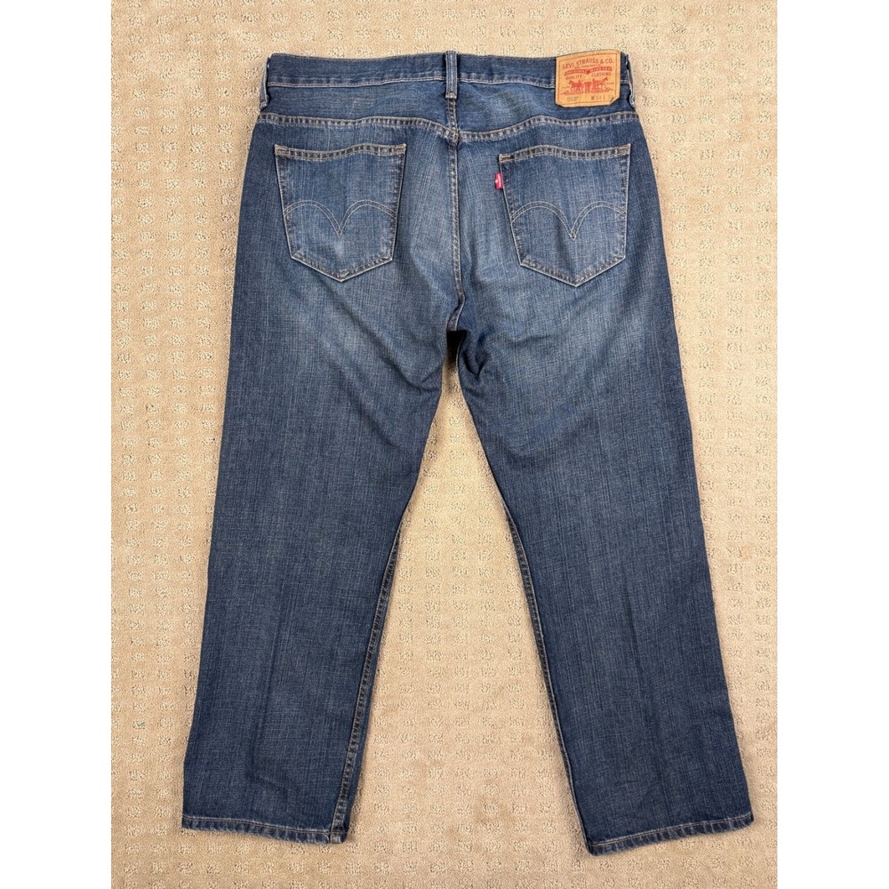 Men's Levi's 569 Loose Straight Medium Wash Blue Jeans 34x30  #1054 - Picture 9 of 15